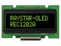 Display: OLED; alphanumeric; 12x2; Dim: 55.7x32x11mm; green; PIN: 15 RAYSTAR OPTRONICS REC001202AGPP5N01