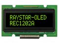 Display: OLED; alphanumeric; 12x2; Dim: 55.7x32x11mm; green; PIN: 15 RAYSTAR OPTRONICS REC001202AGPP5N01