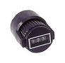 COUNTING DIAL TURNS DIA1-116IN     27MM, PANEL- 1.24 IN 31.5MM, BLACK 68AK3247 DC27L-1/4