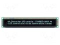 Display: VFD; alphanumeric; 40x2; Char: 4.7mm; 350cd/m2; PIN: 20 NORITAKE Itron CU40025-UW6J