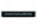 Display: VFD; alphanumeric; 40x2; Char: 4.7mm; 350cd/m2; PIN: 20 NORITAKE Itron CU40025-UW6J