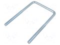 U-bolt; C; 1.25; steel; zinc; Thread len: 70mm; Int.width: 77mm DROMET D-CBTC..8..77.136