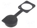 Protection cap; black; XLR standard; 19x24mm; FT CLIFF CP30285