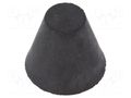 Vibroisolation foot; Ø: 43mm; Shore hardness: 40±5; 1327N; 106N/mm ELESA+GANTER DVB7-43-50M10-4