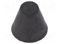 Vibroisolation foot; Ø: 38mm; Shore hardness: 55±5; 893N; 102N/mm ELESA+GANTER DVB7-38-35M10-5