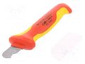 Knife; for electricians; semicircular; Tool length: 170mm; 1kVAC KNIPEX KNP.985303