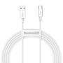 Baseus Superior cable USB - USB TypeC 66 W 6A 2 m White (CATYS-A02), Baseus 6953156205529 6953156205529