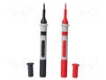 Measuring tip; 10A; red and black; Socket size: 4mm; 2pcs. CHAUVIN ARNOUX CA-P01295491Z