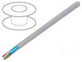 Wire; EcoCable Mini; 8x20AWG; shielded,Al-PET foil; MPPE; 300V ALPHA WIRE 78148-SL005