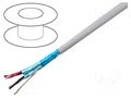 Wire; EcoCable Mini; 2x2x22AWG; MPPE; dark grey; 300V; 305m; 1000ft ALPHA WIRE 78232-SL001