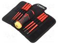 Kit: screwdrivers; insulated; Pozidriv®,slot; 1kVAC; 7pcs. BAHCO SA.808062