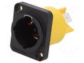 Connector: AC supply; socket; male; PIN: 3; 16A; 250V; thermoplastic AMPHENOL HPT-3-MD