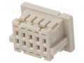 Connector: wire-board; plug; female; SignalBee; PIN: 10; 1mm; 2x5 HIROSE DF20A-10DS-1C