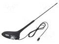 Antenna; car top; 0.4m; AM,FM; Citroën,Peugeot,Toyota; 1.2m; 75Ω ESOL ANT.56