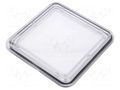 Inspection windows; polycarbonate; 117.5x117.5x9mm; IP65 RST ROZTOCZE 4.423.001