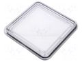Inspection windows; polycarbonate; 117.5x117.5x9mm; IP65 RST ROZTOCZE 4.423.001