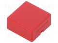 Button; 15x15mm; square; red; AML; AML HONEYWELL AML51-C10R