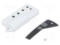 Enclosure: for remote controller; X: 29mm; Y: 62mm; Z: 10mm; ABS MASZCZYK P-11B/2/GY