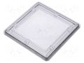 Inspection windows; polycarbonate; 103x103x11mm; IP65 RST ROZTOCZE 4.423.003