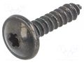 Screw; 100pcs; 16mm; steel; black; Thread: 3,5 ROMIX RX-59218