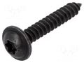 Screw; 100pcs; 25mm; steel; black; Thread: 4,2 ROMIX RX-59224
