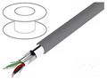 Wire; Alpha Essential C&C; 2x2x22AWG; PVC; dark grey; 300V; 305m ALPHA WIRE 6373-SL001