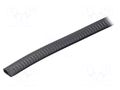Hole and edge shield; PVC; L: 10m; black; H: 17mm; W: 10mm RST ROZTOCZE UT-4.6-10M
