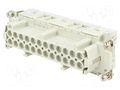 Connector: HDC; contact insert; female; CSE; PIN: 24; 16A; 600V ILME CSEF24