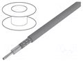 Wire: microphone cable; Alpha Essential C&C; 1x24AWG; dark grey ALPHA WIRE 1703-SL005