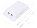 Case; white; surface-mounted; plastic; Number of ports: 2 LOGILINK LOG-FB1001
