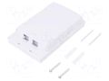 Case; white; surface-mounted; plastic; Number of ports: 2 LOGILINK LOG-FB1001