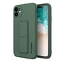 Wozinsky Kickstand Case silicone case with stand for iPhone 12 Pro dark green, Wozinsky 5907769317095 5907769317095