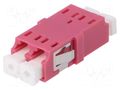 Connector: fiber optic; socket,coupler; duplex,multi mode (MM) FIBRAIN A001-LC-DX-2178