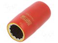 Socket; 12-angles,insulated,socket spanner; 18mm; 1/2"; 1kV BAHCO SA.7800DMV-18
