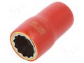 Socket; 12-angles,insulated,socket spanner; 20mm; 1/2"; 1kV BAHCO SA.7800DMV-20
