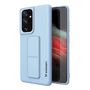 Wozinsky Kickstand Case Silicone Case with Stand for Samsung Galaxy S21 Ultra 5G Light Blue, Wozinsky 5907769317538 5907769317538