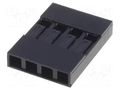 Connector: pin strips; plug; female; PIN: 4; MTE; for cable; 2.54mm ADAM TECH MTE-04