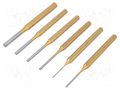 Kit: punches; hardened and heat treated; Punch len: 150mm; 6pcs. BAHCO SA.3734S/6