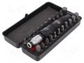 Kit: screwdriver bits; hex key,Pozidriv®,slot,Torx®; impact BAHCO SA.7823