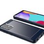 Carbon Case Flexible Cover TPU Case for Samsung Galaxy A72 4G blue, Hurtel 9111201929968 9111201929968