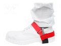 ESD shoe grounder; ESD; one size; 1pcs; red; Mounting: bur ANTISTAT ATS-068-0003
