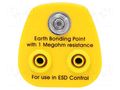Earthing plug; ESD; yellow; 1MΩ ANTISTAT ATS-070-0021