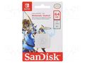 Memory card; Nintendo Switch; microSDXC; R: 100MB/s; W: 90MB/s SANDISK SDSQXAT-064G-GNCZN