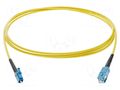 Fiber patch cord; LC/UPC,SC/UPC; 1m; Optical fiber: 9/125um; Gold FIBRAIN FIBRAIN-PATCH-057