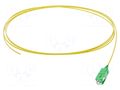 Optic fiber pigtail; SC/APC; 1m; Optical fiber: 900um; yellow FIBRAIN FIBRAIN-PIG-011