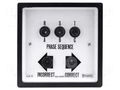 Tester: phase sequence; mounting; on panel; LED; 151÷300VDC; IP40 CROMPTON - TE CONNECTIVITY 243-12PG-01