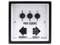 Tester: phase sequence; mounting; on panel; LED; 301÷500VDC; IP40 CROMPTON - TE CONNECTIVITY 243-12PG-02