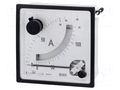 Ammeter; on panel; I AC: 0÷80A,96A,160A; Class: 1.5; 72x72mm; 15min CROMPTON - TE CONNECTIVITY E243-162-G-04