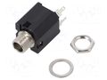 Connector: Jack 6,3mm; socket; female; mono; ways: 2; straight; S1VS CLIFF FM6704