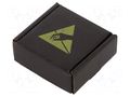 Container: box; with foam lining; ESD; black; cardboards ANTISTAT ATS-026-0065